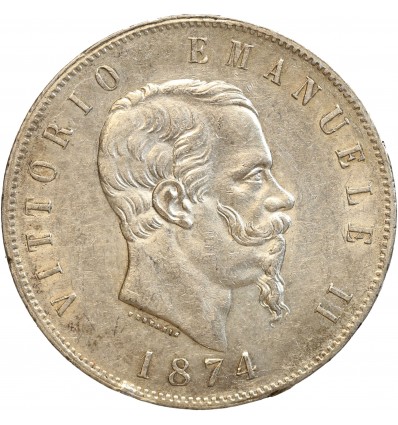 5 Lires Victor Emmanuel II - Italie Argent Italie Réunifée