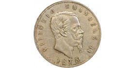 5 Lires Victor Emmanuel II Italie Argent - Italie Réunifiée