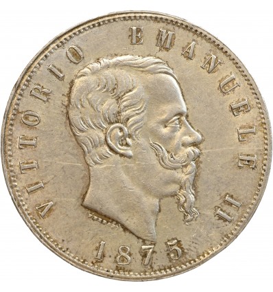 5 Lires Victor Emmanuel II Italie Argent - Italie Réunifiée