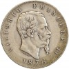 5 Lires Victor Emmanuel II Italie Argent - Italie Réunifiée