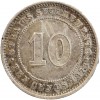 10 Cents Victoria Malaisie Argent