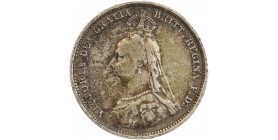 1 Shilling Victoria Buste du Jubilé - Grande Bretagne Argent