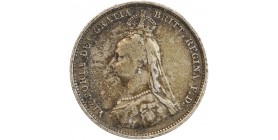 1 Shilling Victoria Buste du Jubilé - Grande Bretagne Argent