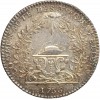 Jeton Corporation des Chapeliers Louis XV Argent