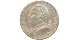 5 Francs Louis XVIII Buste Habillé