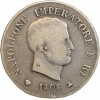 5 Lires Napoléon Impérator - Italie Argent - Occupation Française