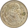 1 Peso Mexique Argent