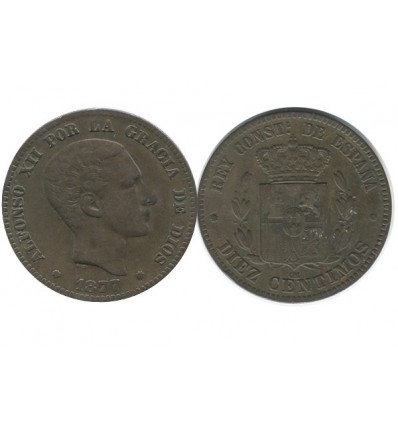 10 Centimos Alphonse XII Espagne