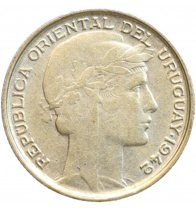 20 Centimes - Uruguay Argent