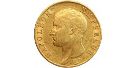40 Francs Napoléon Ier Tête Nue Calendrier Grégorien