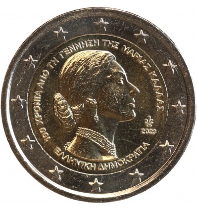 2 Euros Grèce 2023 - Maria Callas