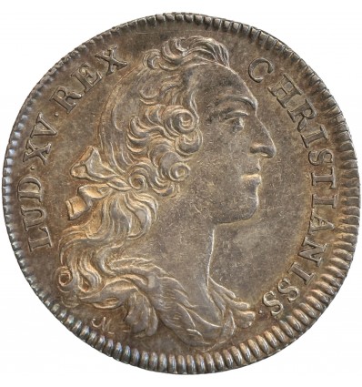 Jeton Late Cuncta Profundit Louis XV Buste Nu Frappe Médaille Argent