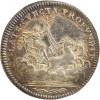 Jeton Late Cuncta Profundit Louis XV Buste Nu Frappe Monnaie Argent