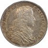 Jeton Late Cuncta Profundit Louis XV Buste Habillé Argent