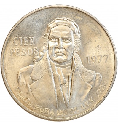 100 Pesos - Mexique Argent