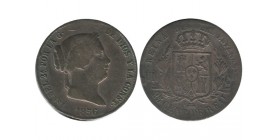 25 Centimes Isabelle II Aqueduc espagne