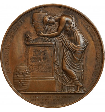 Médaille en Bronze Louis XVIII - Hommage aux Bourbons