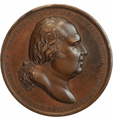 Médaille en Cuivre - Louis XVIII - Statue Equestre d'Henri IV