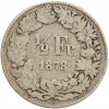 1/2 Franc Helvetia - Suisse Argent
