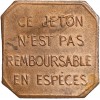 Jeton Bon Pour un Trajet de 10 Centimes Valable jusqu'au 31/12/18 Cuivre Rouge