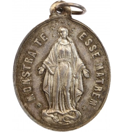 Médaille Religieuse en Laiton Argenté
