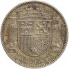 1 Peseta République Espagne Argent