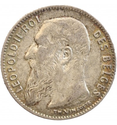 50 Centimes Leopold II Légende Française - Belgique Argent