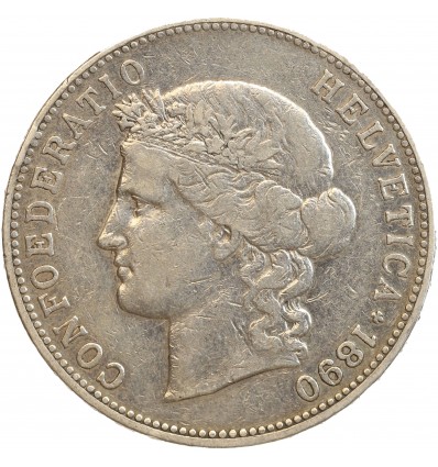 5 Francs Confederation Helvetique - Suisse Argent