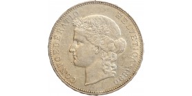 5 Francs Confederation Helvetique - Suisse Argent