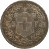 5 Francs Confederation Helvetique - Suisse Argent