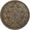 5 Francs Confederation Helvetique - Suisse Argent