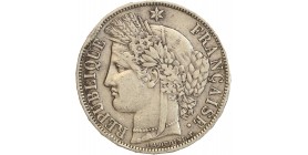 5 Francs Cérès Avec Légende