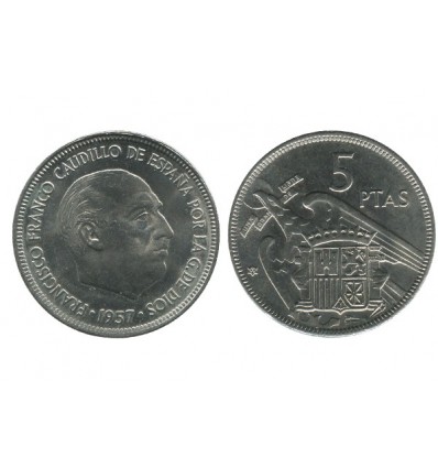 5 Pesetas Franco Espagne