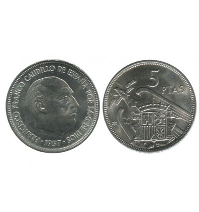 5 Pesetas Franco Espagne