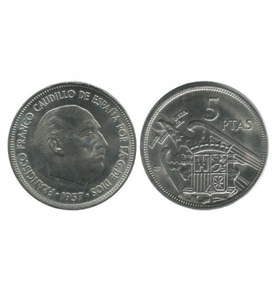 5 Pesetas Franco Espagne