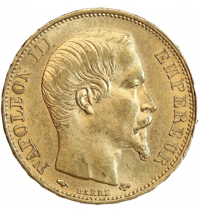 20 Francs Napoléon III Tête Nue