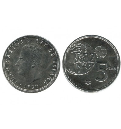 5 Pesetas Juan Carlos Espagne