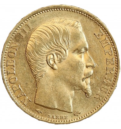 20 Francs Napoléon III Tête Nue