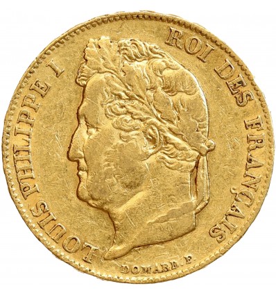 20 Francs Louis-Philippe Tête Laurée