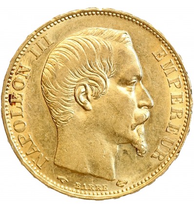 20 Francs Napoléon III Tête Nue