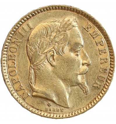 20 Francs Napoléon III Tête Laurée