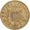 20 Francs Napoléon III Tête Laurée