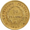 20 Francs Napoléon Ier Tête Nue Type Transitoire