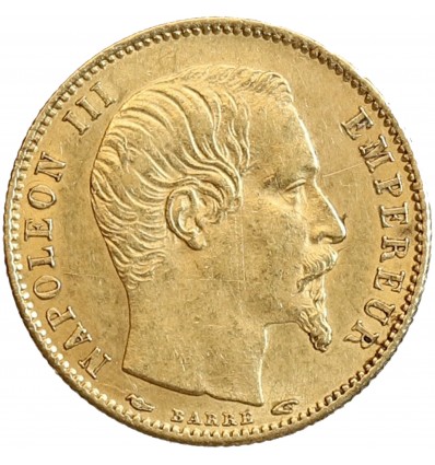 5 Francs Napoléon III Petit Module - Tranche Cannelée