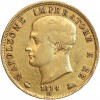 40 Lires Napoléon Imperator Tranche en Creux - Italie Occupation Française
