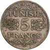 5 Francs - Tunisie Argent