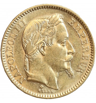 20 Francs Napoléon III Tête Laurée