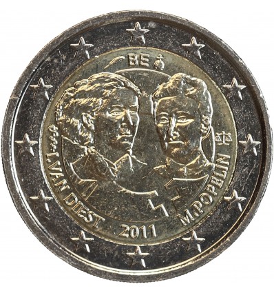 2 Euros Belgique 2011 - Journée Droits de la Femme