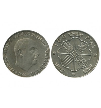 100 Pesetas Franco Espagne Argent