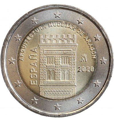 2 Euros Espagne 2020 - Architecture Mudéjare d'Aragon